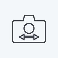 Icon Switch Camera. suitable for Photo Editing symbol. line style. simple design editable. design template vector. simple symbol illustration vector