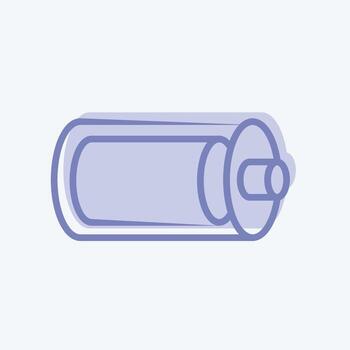 Icon Full Battery. suitable for Web Interface symbol. two tone style. simple design editable. design template vector. simple symbol illustration vector