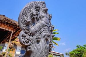 Cambodia style Great Naga in the temple in siem reap city cambodia photo