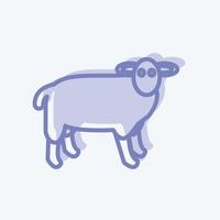 Icon Farm Animal. suitable for Garden symbol. two tone style. simple design editable. design template vector. simple symbol illustration vector