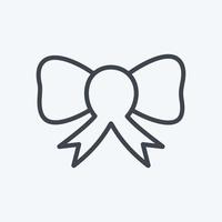 Icon Bow. suitable for Wedding symbol. line style. simple design editable. design template vector. simple symbol illustration vector