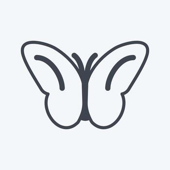 Icon Butterfly Flying. suitable for Spring symbol. glyph style. simple design editable. design template vector. simple symbol illustration vector