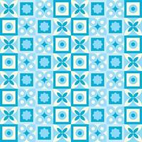Print vector seamless motive pattern background in blue color