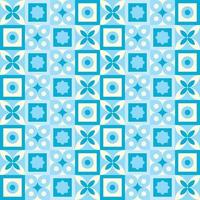 Print vector seamless motive pattern background in blue color
