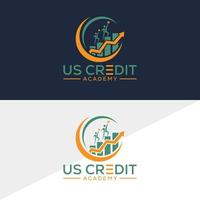 Hand and Data Finance Vector, Fundraising Financial And Accounting Logo Design vector