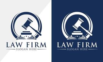 Law firm logo design, Lawyer logo vector template