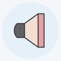Icon Speaker 2. suitable for web interface symbol. color mate style. simple design editable. design template vector. simple symbol illustration vector