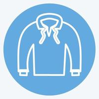 Icon Pull Over. suitable for men accessories symbol. blue eyes style. simple design editable. design template vector. simple symbol illustration vector
