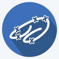 icono puntiagudo de alambre. adecuado para el símbolo del salvaje oeste. estilo de sombra larga. diseño simple editable. vector de plantilla de diseño. ilustración de símbolo simple