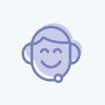 soporte de iconos. adecuado para el símbolo de retroalimentación. estilo de dos tonos. diseño simple editable. vector de plantilla de diseño. ilustración de símbolo simple