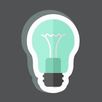 Sticker Light Bulb. suitable for Home symbol. simple design editable. design template vector. simple symbol illustration vector