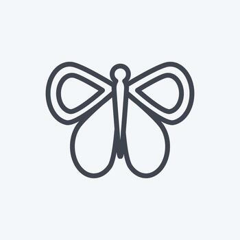 Icon Butterfly 1. suitable for Animal symbol. line style. simple design editable. design template vector. simple symbol illustration vector