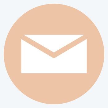 Icon Mail. suitable for Mobile Apps symbol. color mate style. simple design editable. design template vector. simple symbol illustration vector