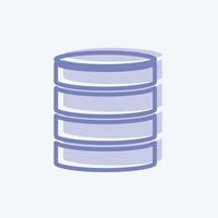 Icon Unstructured Data. suitable for data analytics symbol. two tone style. simple design editable. design template vector. simple symbol illustration vector
