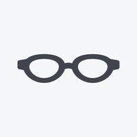 Icon Sunglasses. suitable for men accessories symbol. glyph style. simple design editable. design template vector. simple symbol illustration vector