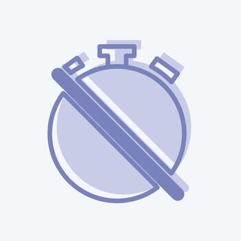 Icon Alarm Off. suitable for Infographics symbol. two tone style. simple design editable. design template vector. simple symbol illustration vector