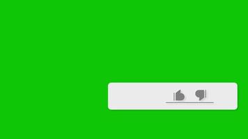 Mouse cursor click the like button green screen video clip
