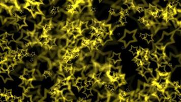 animação de loop de partículas de estrela de ouro caindo video