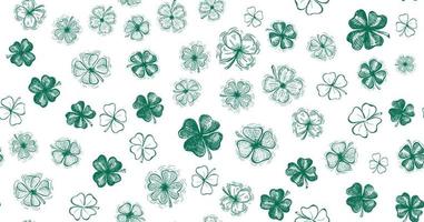 Clover set, St. Patrick's Day. Hand drawn illustrations. Vector. vector