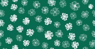 Clover set, St. Patrick's Day. Hand drawn illustrations. Vector. vector