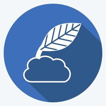 plantación de iconos. adecuado para el símbolo de primavera. estilo de sombra larga. diseño simple editable. vector de plantilla de diseño. ilustración de símbolo simple