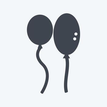 globos de icono. adecuado para el símbolo del partido. estilo de glifo. diseño simple editable. vector de plantilla de diseño. ilustración de símbolo simple