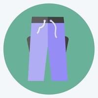 Icon Trousers. suitable for men accessories symbol. flat style. simple design editable. design template vector. simple symbol illustration