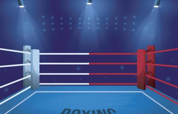 concept de fond d'arène de ring de boxe sport 7885526 Art vectoriel chez  Vecteezy
