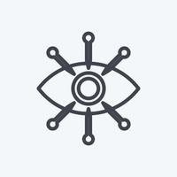 Icon Data Visualization. suitable for data analytics symbol. line style. simple design editable. design template vector. simple symbol illustration vector