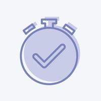 Icon Alarm On. suitable for Infographics symbol. two tone style. simple design editable. design template vector. simple symbol illustration vector