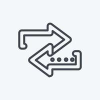 Icon Connection. suitable for Education symbol. line style. simple design editable. design template vector. simple symbol illustration vector