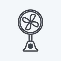 Icon Table Fan. suitable for Home symbol. line style. simple design editable. design template vector. simple symbol illustration vector
