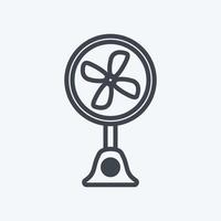 Icon Table Fan. suitable for Home symbol. line style. simple design editable. design template vector. simple symbol illustration vector