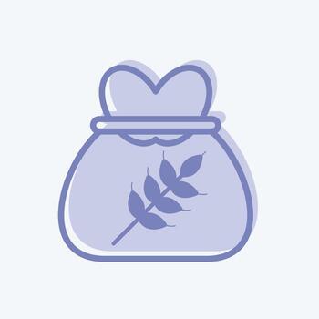 Icon Wheat Bag. suitable for Community symbol. two tone style. simple design editable. design template vector. simple symbol illustration vector