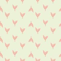 Seamless pattern engraved leaves. Vintage background of tea leaf in hand drawn style. vector