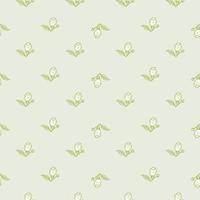 Seamless pattern engraved lemon on branch with leaves. Vintage background lime growing on twig in hand drawn style. vector