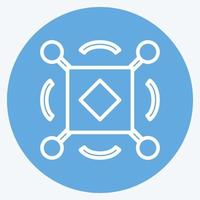 Icon Sensors. suitable for data analytics symbol. blue eyes style. simple design editable. design template vector. simple symbol illustration vector
