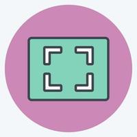 Icon Aspect Ratio. suitable for Infographics symbol. color mate style. simple design editable. design template vector. simple symbol illustration vector
