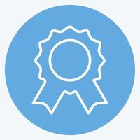 Icon Badge. suitable for party symbol. blue eyes style. simple design editable. design template vector. simple symbol illustration vector
