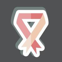 Sticker Ribbon. suitable for Community symbol. simple design editable. design template vector. simple symbol illustration vector