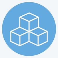 Icon Infrastructure. suitable for Community symbol. blue eyes style. simple design editable. design template vector. simple symbol illustration vector