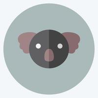 Icon Koala. suitable for Animal symbol. flat style. simple design editable. design template vector. simple symbol illustration vector