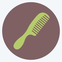 Icon Comb. suitable for beauty care symbol. color mate style. simple design editable. design template vector. simple symbol illustration vector