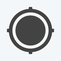 Icon Location Access. suitable for Mobile Apps symbol. glyph style. simple design editable. design template vector. simple symbol illustration vector