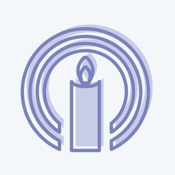 icono de la fe. adecuado para el símbolo de la comunidad. estilo de dos tonos. diseño simple editable. vector de plantilla de diseño. ilustración de símbolo simple