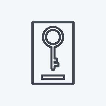 Icon Keywording. suitable for digital web symbol. line style. simple design editable. design template vector. simple symbol illustration vector