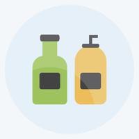 Icon Cream Bottles. suitable for Spa symbol. flat style. simple design editable. design template vector. simple symbol illustration vector