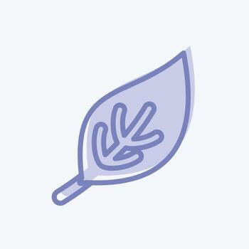 Icon Leaf. suitable for Spring symbol. two tone style. simple design editable. design template vector. simple symbol illustration vector