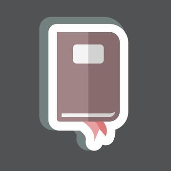 Sticker Notebook. suitable for Web Interface symbol. simple design editable. design template vector. simple symbol illustration vector