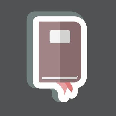 Sticker Notebook. suitable for Web Interface symbol. simple design editable. design template vector. simple symbol illustration